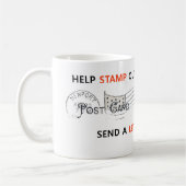 MUG ART RECYCLE AMUSANT : 'STOCKER LES EMAILS...' (Gauche)