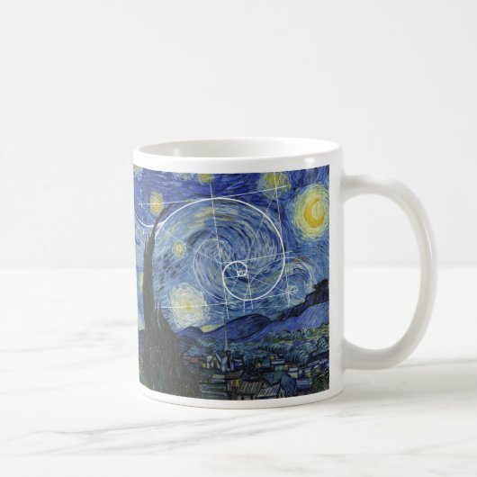 Mug  Art rencontre mathématiques, Van Gogh rencontre F (Droite)