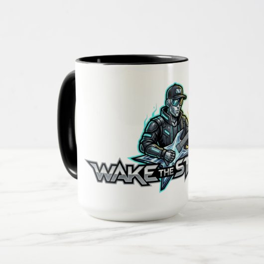 Mug Art Rétro Futur de Wake The Strings (Devant gauche)