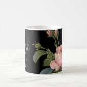 Mug Art rose rose rose rose grossesse noir (Centre)