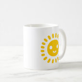 Mug Art solaire jaune (Devant droit)