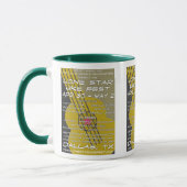 Mug Art solitaire d'affiche de Fest d'Uke d'étoile (Gauche)
