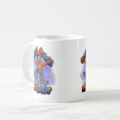 Mug Art spatial Hoverboard Alien Skateur Gravité facul (Devant gauche)