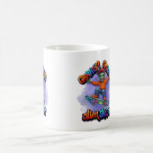 Mug Art spatial Hoverboard Alien Skateur Gravité facul (Centre)