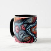 Mug Art Spiral Fractal Coloré (Devant gauche)
