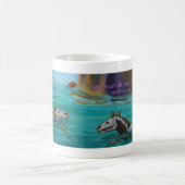 Mug Art squelettique d'imaginaire de cheval (Centre)