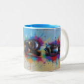 Mug Art Style Graffiti Gants de Boxe (Devant droit)