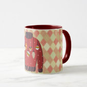 Mug Art Sweat de Noël Rouge (Devant droit)