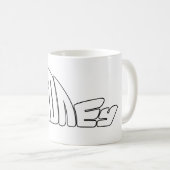 Mug Art textuel bulle rétro Sydney (Devant droit)