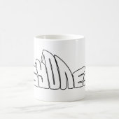 Mug Art textuel bulle rétro Sydney (Centre)
