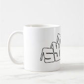 Mug Art textuel bulle rétro Sydney (Gauche)