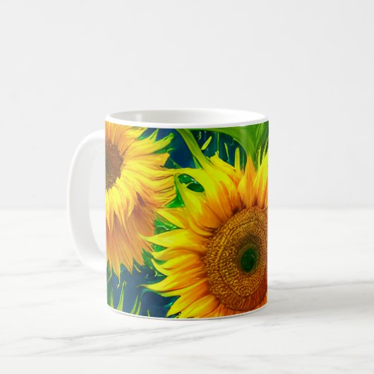 Mug Art tournesol (Devant gauche)