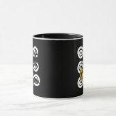 Mug Art tribal abstrait contemporain africain (Centre)