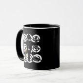 Mug Art tribal abstrait contemporain africain (Devant gauche)
