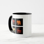 Mug art tribal africain Abstrait (Devant gauche)