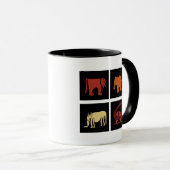 Mug art tribal africain Abstrait (Devant droit)
