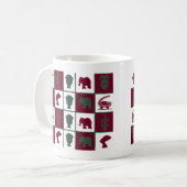 Mug art tribal africain Abstrait (Devant gauche)