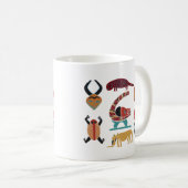 Mug art tribal africain Abstrait (Devant droit)