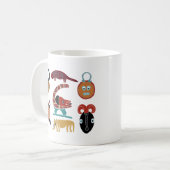 Mug art tribal africain Abstrait (Devant gauche)