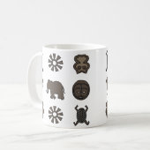 Mug art tribal africain Abstrait (Devant gauche)
