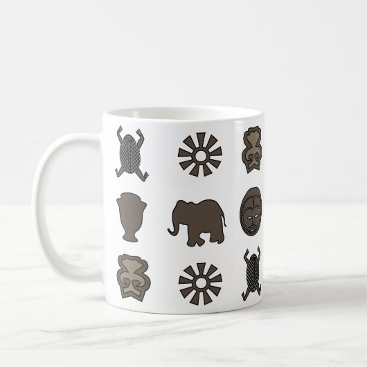 Mug art tribal africain Abstrait (Gauche)