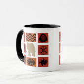 Mug art tribal africain Abstrait (Devant gauche)