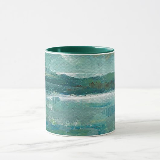 Mug Art Turquoise Abstrait (Centre)