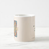 Mug Art vibrant de mandala fractal boho (Centre)