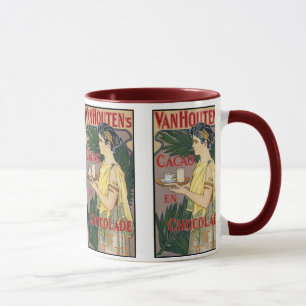 Mug art vintage : Chocolat de cacao de la Hollande de