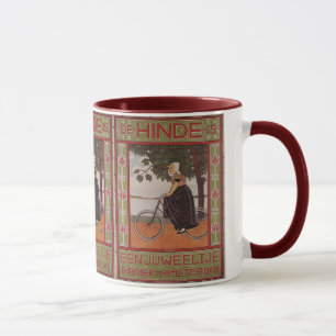 Mug Art vintage d'affiche de bicyclette d'Amsterdam