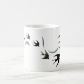 Mug Art vintage d'oiseaux d'hirondelle (Centre)