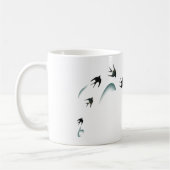 Mug Art vintage d'oiseaux d'hirondelle (Gauche)