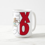Mug Art Word du drapeau mexicain empilé (Devant droit)