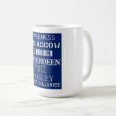 Mug Art Word du métro écossais (Devant droit)