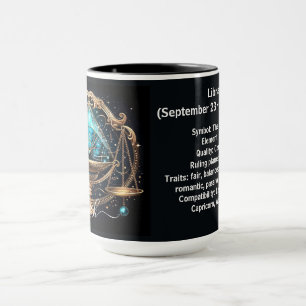 Mug Art Zodiaque Balance pour 23 septembre–22 octobre