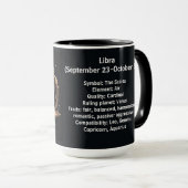 Mug Art Zodiaque Balance pour 23 septembre–22 octobre (Devant droit)