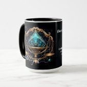 Mug Art Zodiaque Balance pour 23 septembre–22 octobre (Devant gauche)
