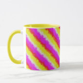 Mug Artdeco rose Jaune Artdeco Arc-en-ciel rayures (Gauche)