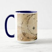 Mug Artefact numérique Lune & Étoile | Médiéval Futur (Gauche)