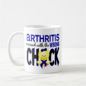 Mug Arthrite salie avec le poussin faux (Gauche)