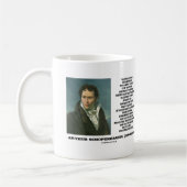 Mug Arthur Schopenhauer Talent contre Genius Citation (Gauche)