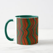 Mug ARTHUR ~ Zany 3D ~ Vert Rouge Jaune Noël (Gauche)