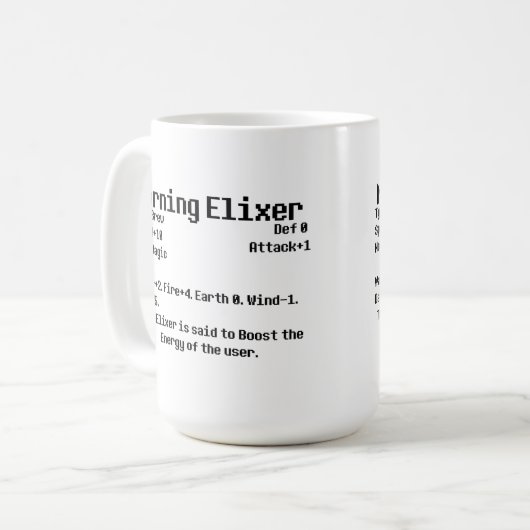 Mug article à 8 bits (Devant gauche)
