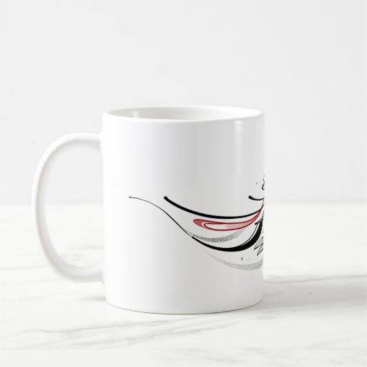 Mug article de ligne d'aile cadeau unique muette (Gauche)