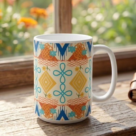 Mug Artisanat folklorique ensoleillé