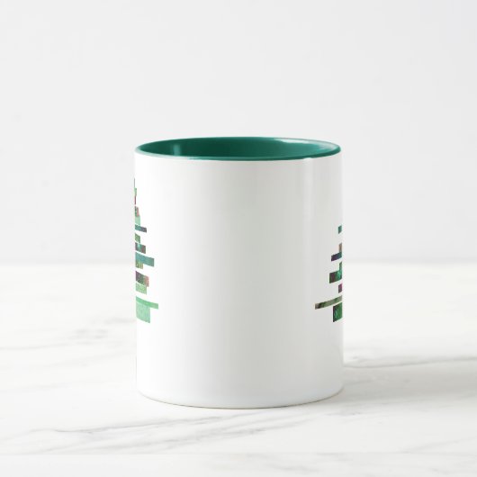 Mug Artisanat moderne sapin de Noël (Centre)