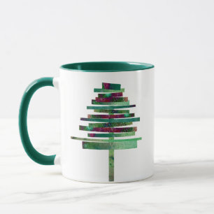 Mug Artisanat moderne sapin de Noël