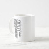 Mug Artist USA Flag Distressed design (Devant gauche)