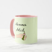 Mug Artiste au henné avec Henna Cone (Devant gauche)