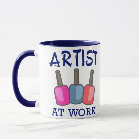Mug Artiste au travail (Gauche)